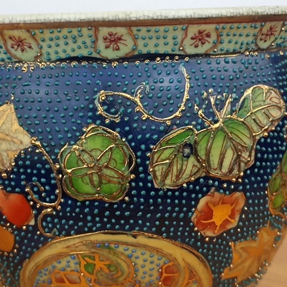 Vintage | Accents | Vintage Hand Painted Chinese Fish Bowl Planter